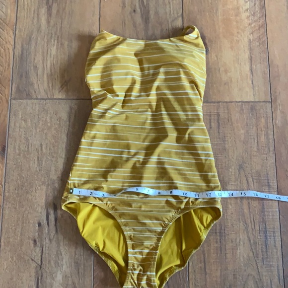Lululemon Salt-Laced One-Piece Yellow White - Picture 2 of 9